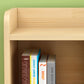 Closed Back Bookshelf Solid Wood Contemporary Style Natural Bookcase for Office Clearhalo 'Bookcases' 'Furniture' 'furniture_bookcases' 'kitchen' 'kitchen_bookcases' 'Living Room Furniture' 'Office Furniture' 4750648