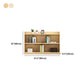 Closed Back Bookshelf Solid Wood Contemporary Style Natural Bookcase for Office Clearhalo 'Bookcases' 'Furniture' 'furniture_bookcases' 'kitchen' 'kitchen_bookcases' 'Living Room Furniture' 'Office Furniture' 4750655