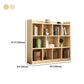 Closed Back Bookshelf Solid Wood Contemporary Style Natural Bookcase for Office Clearhalo 'Bookcases' 'Furniture' 'furniture_bookcases' 'kitchen' 'kitchen_bookcases' 'Living Room Furniture' 'Office Furniture' 4750664