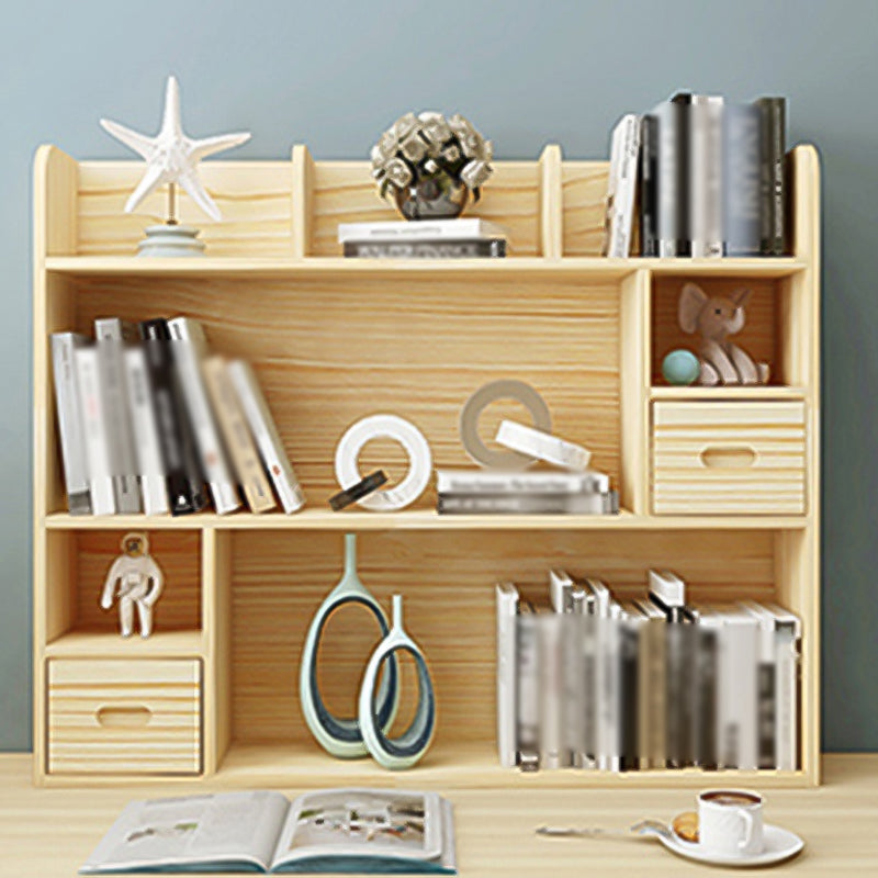 Natural Pine Wood Bookshelf Contemporary Horizontal Bookshelf Clearhalo 'Bookcases' 'furn' 'furn_bookcases' 'Furniture' 'furniture_bookcases' 'kitchen' 'kitchen_bookcases' 'Living Room Furniture' 'Office Furniture' 4750668