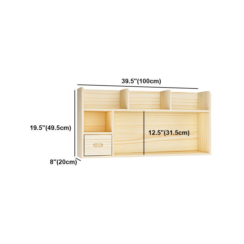 Natural Pine Wood Bookshelf Contemporary Horizontal Bookshelf Clearhalo 'Bookcases' 'furn' 'furn_bookcases' 'Furniture' 'furniture_bookcases' 'kitchen' 'kitchen_bookcases' 'Living Room Furniture' 'Office Furniture' 4750684