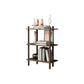Modern Style Open Bookshelf Solid Wood Etagere Shelf Bookcase for Home 23.6"L x 11.8"W x 32.1"H Walnut Clearhalo 'Bookcases' 'furn' 'furn_bookcases' 'Furniture' 'furniture_bookcases' 'kitchen' 'kitchen_bookcases' 'Living Room Furniture' 'Office Furniture' 4750707