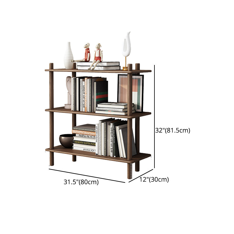 Modern Style Open Bookshelf Solid Wood Etagere Shelf Bookcase for Home Clearhalo 'Bookcases' 'furn' 'furn_bookcases' 'Furniture' 'furniture_bookcases' 'kitchen' 'kitchen_bookcases' 'Living Room Furniture' 'Office Furniture' 4750725