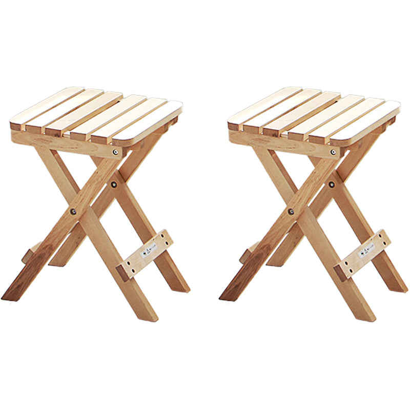 Modern 1/2/3/4/5/6/7 Pieces Foldable Dinette Set Engineered Wood Dining Table Set 2 Wood Stools Clearhalo 'Dining Room Sets' 'Dining Tables & Seating' 'dining_room_set' 'Furniture' 'furniture_dining_room_set' 'Kitchen & Dining Furniture' 4751375