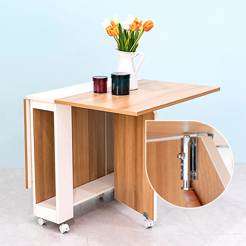 Modern 1/2/3/4/5/6/7 Pieces Foldable Dinette Set Engineered Wood Dining Table Set Clearhalo 'Dining Room Sets' 'Dining Tables & Seating' 'dining_room_set' 'Furniture' 'furniture_dining_room_set' 'Kitchen & Dining Furniture' 4751382