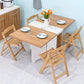 Modern 1/2/3/4/5/6/7 Pieces Foldable Dinette Set Engineered Wood Dining Table Set 5 Pieces: Table, 4 Wood Chairs Clearhalo 'Dining Room Sets' 'Dining Tables & Seating' 'dining_room_set' 'Furniture' 'furniture_dining_room_set' 'Kitchen & Dining Furniture' 4751386