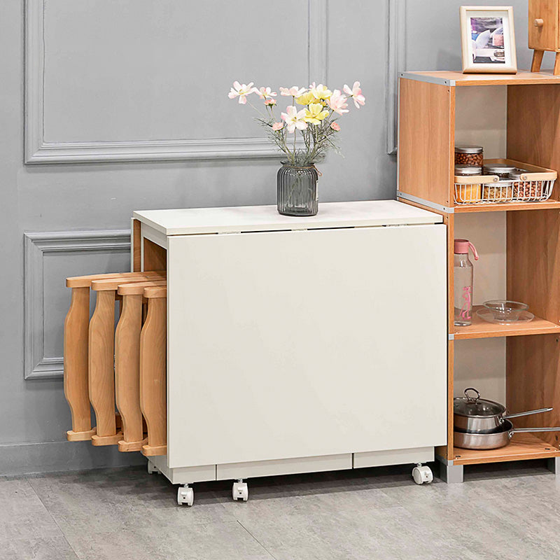 Modern 1/2/3/4/5/6/7 Pieces Foldable Dinette Set Engineered Wood Dining Table Set Clearhalo 'Dining Room Sets' 'Dining Tables & Seating' 'dining_room_set' 'Furniture' 'furniture_dining_room_set' 'Kitchen & Dining Furniture' 4751387