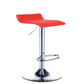 Contemporary PU Leather Swivel Barstool Indoor Bar Stool with Low Back Red 1 Piece Clearhalo 'Bar Furniture' 'Bar Stools' 'bar_stools' 'furn' 'furn_bar_stools' 'Furniture' 'furniture_bar_stools' 'Kitchen & Dining Furniture' 4757299