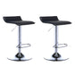 Contemporary PU Leather Swivel Barstool Indoor Bar Stool with Low Back Black 2 Piece Set Clearhalo 'Bar Furniture' 'Bar Stools' 'bar_stools' 'furn' 'furn_bar_stools' 'Furniture' 'furniture_bar_stools' 'Kitchen & Dining Furniture' 4757307