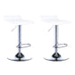 Contemporary PU Leather Swivel Barstool Indoor Bar Stool with Low Back White 2 Piece Set Clearhalo 'Bar Furniture' 'Bar Stools' 'bar_stools' 'furn' 'furn_bar_stools' 'Furniture' 'furniture_bar_stools' 'Kitchen & Dining Furniture' 4757311