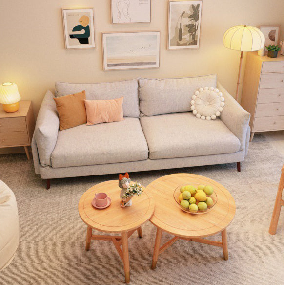 Contemporary Sewn Pillow Back Sofa with Pillow Top Arm for Apartment Clearhalo 'furn' 'furn_sofas' 'Furniture' 'furniture_sofas' 'kitchen' 'kitchen_sofas' 'Living Room Furniture' 'Sofa' 'sofas' 4757973