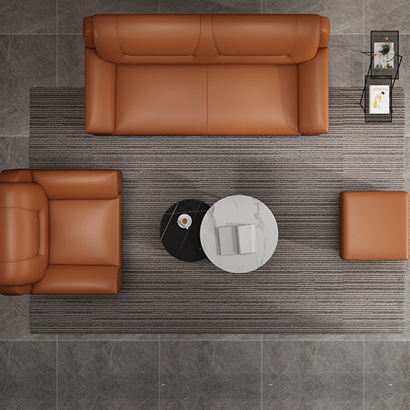 Pillow Top Arm Sofa 55.12"/70.87" W Faux Leather 3-Seat Loveseat Clearhalo 'furn' 'furn_sofas' 'Furniture' 'furniture_sofas' 'kitchen' 'kitchen_sofas' 'Living Room Furniture' 'Sofa' 'sofas' 4758048