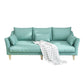 Modern Linen Sloped Arm Sofa with Bolster Pillows for Living Room Clearhalo 'furn' 'furn_sofas' 'Furniture' 'furniture_sofas' 'kitchen' 'kitchen_sofas' 'Living Room Furniture' 'Sofa' 'sofas' 4758090