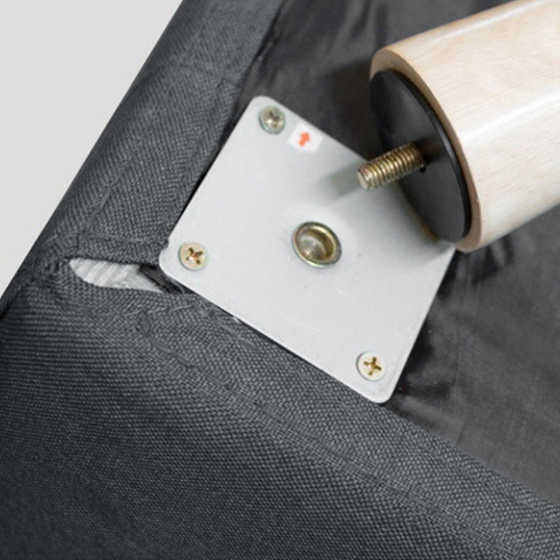 Modern Linen Sloped Arm Sofa with Bolster Pillows for Living Room Clearhalo 'furn' 'furn_sofas' 'Furniture' 'furniture_sofas' 'kitchen' 'kitchen_sofas' 'Living Room Furniture' 'Sofa' 'sofas' 4758092