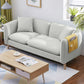 Linen Modern Sofa Square Arm 30"W Cushions Sofa for Living Room Clearhalo 'furn' 'furn_sofas' 'Furniture' 'furniture_sofas' 'kitchen' 'kitchen_sofas' 'Living Room Furniture' 'Sofa' 'sofas' 4758149