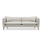 Linen Modern Sofa Square Arm 30"W Cushions Sofa for Living Room 85"L x 30"W x 26"H White Clearhalo 'furn' 'furn_sofas' 'Furniture' 'furniture_sofas' 'kitchen' 'kitchen_sofas' 'Living Room Furniture' 'Sofa' 'sofas' 4758152