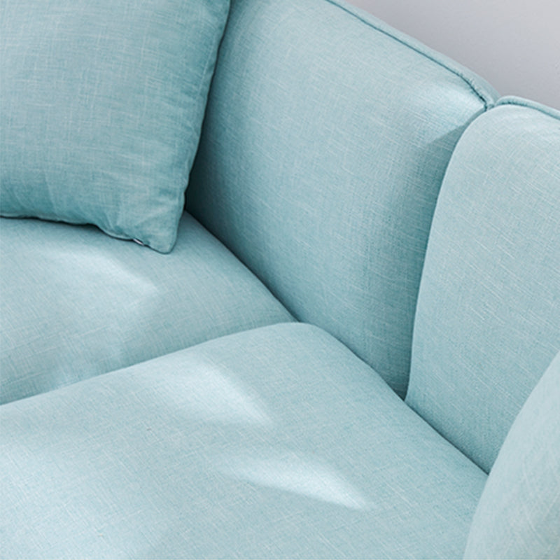 Linen Modern Sofa Square Arm 30"W Cushions Sofa for Living Room Clearhalo 'furn' 'furn_sofas' 'Furniture' 'furniture_sofas' 'kitchen' 'kitchen_sofas' 'Living Room Furniture' 'Sofa' 'sofas' 4758155