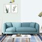 Modern Linen Tuxedo Arm Standard Sofa with Bolster Pillows for Living Room 83"L x 30"W x 28"H Light Blue Clearhalo 'furn' 'furn_sofas' 'Furniture' 'furniture_sofas' 'kitchen' 'kitchen_sofas' 'Living Room Furniture' 'Sofa' 'sofas' 4758168