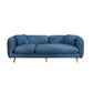 Modern Linen Tuxedo Arm Standard Sofa with Bolster Pillows for Living Room 70.9"L x 30"W x 28"H Dark Blue Clearhalo 'furn' 'furn_sofas' 'Furniture' 'furniture_sofas' 'kitchen' 'kitchen_sofas' 'Living Room Furniture' 'Sofa' 'sofas' 4758173