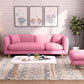Modern Linen Tuxedo Arm Standard Sofa with Bolster Pillows for Living Room Pink Clearhalo 'furn' 'furn_sofas' 'Furniture' 'furniture_sofas' 'kitchen' 'kitchen_sofas' 'Living Room Furniture' 'Sofa' 'sofas' 4758180