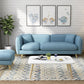 Modern Linen Tuxedo Arm Standard Sofa with Bolster Pillows for Living Room 70.9"L x 30"W x 28"H Light Blue Clearhalo 'furn' 'furn_sofas' 'Furniture' 'furniture_sofas' 'kitchen' 'kitchen_sofas' 'Living Room Furniture' 'Sofa' 'sofas' 4758181