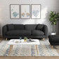 Modern Linen Tuxedo Arm Standard Sofa with Bolster Pillows for Living Room Black-Gray Clearhalo 'furn' 'furn_sofas' 'Furniture' 'furniture_sofas' 'kitchen' 'kitchen_sofas' 'Living Room Furniture' 'Sofa' 'sofas' 4758183