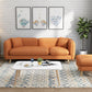 Modern Linen Tuxedo Arm Standard Sofa with Bolster Pillows for Living Room Orange Clearhalo 'furn' 'furn_sofas' 'Furniture' 'furniture_sofas' 'kitchen' 'kitchen_sofas' 'Living Room Furniture' 'Sofa' 'sofas' 4758184