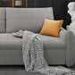 Fabric Square Arm Sofa Bed Standard Loose Back Settee Furniture in Grey Clearhalo 'furn' 'furn_sofas' 'Furniture' 'furniture_sofas' 'kitchen' 'kitchen_sofas' 'Living Room Furniture' 'Sofa' 'sofas' 4758196