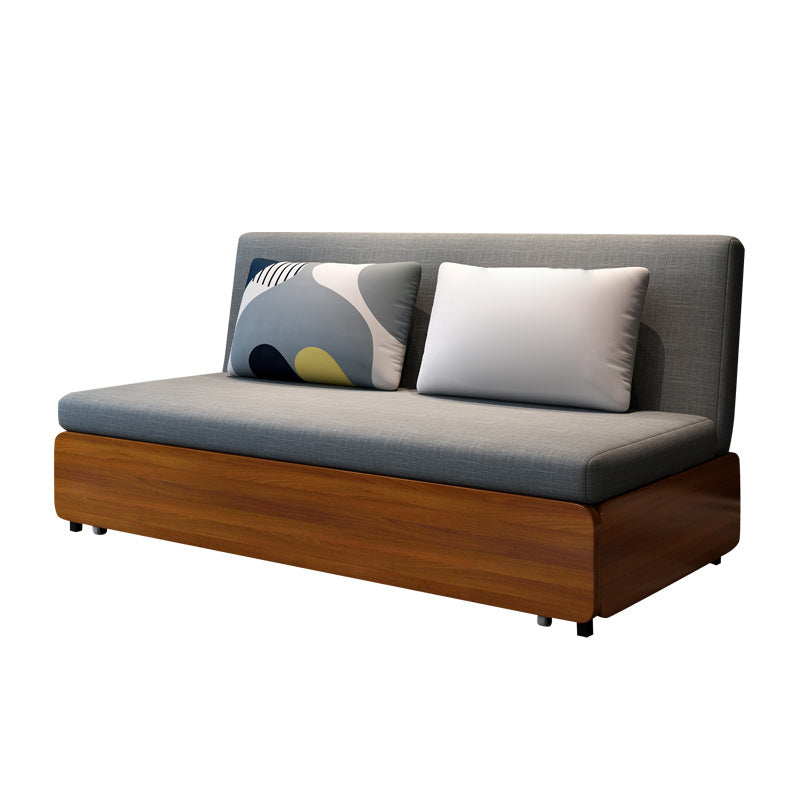 Single Cushion Seat Fabric Settee Armless Tight Back Settee Furniture Clearhalo 'furn' 'furn_sofas' 'Furniture' 'furniture_sofas' 'kitchen' 'kitchen_sofas' 'Living Room Furniture' 'Sofa' 'sofas' 4758208