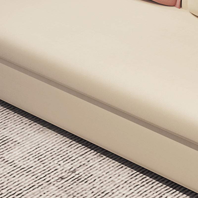 Loose Back Convertible Settee Loveseat Square Arm Standard Bed Settee Clearhalo 'furn' 'furn_sofas' 'Furniture' 'furniture_sofas' 'kitchen' 'kitchen_sofas' 'Living Room Furniture' 'Sofa' 'sofas' 4758231