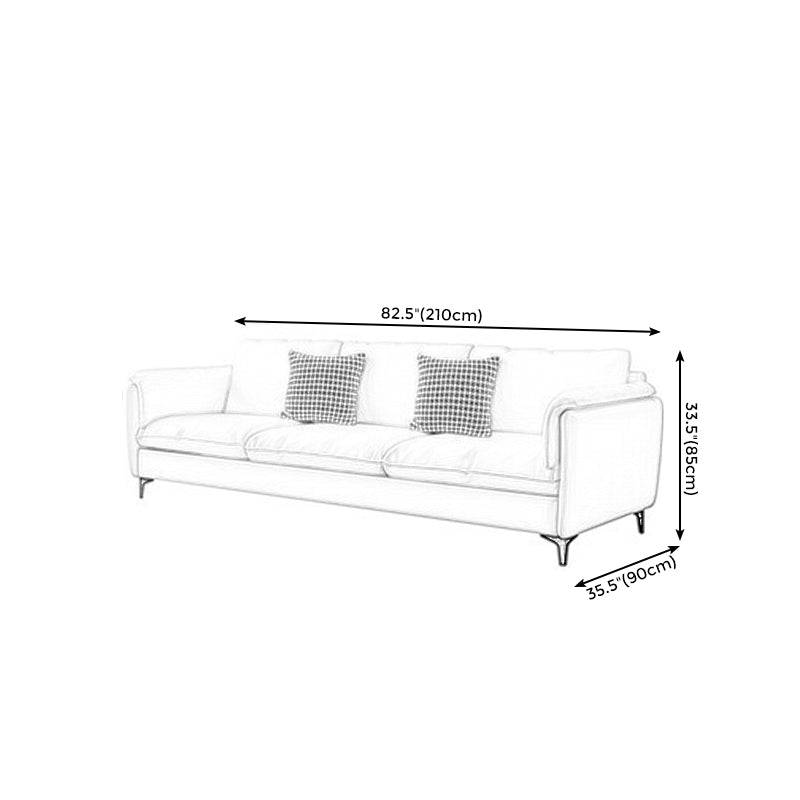 Stationary Living Room Pillow Top Arm Standard Contemporary Seating Clearhalo 'furn' 'furn_sofas' 'Furniture' 'furniture_sofas' 'kitchen' 'kitchen_sofas' 'Living Room Furniture' 'Sofa' 'sofas' 4758258