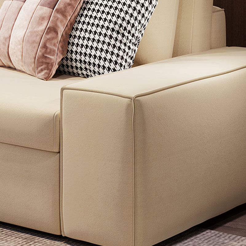 Convertible Sofa Bed Square Arm Standard Settee Furniture with Storage Clearhalo 'furn' 'furn_sofas' 'Furniture' 'furniture_sofas' 'kitchen' 'kitchen_sofas' 'Living Room Furniture' 'Sofa' 'sofas' 4758265