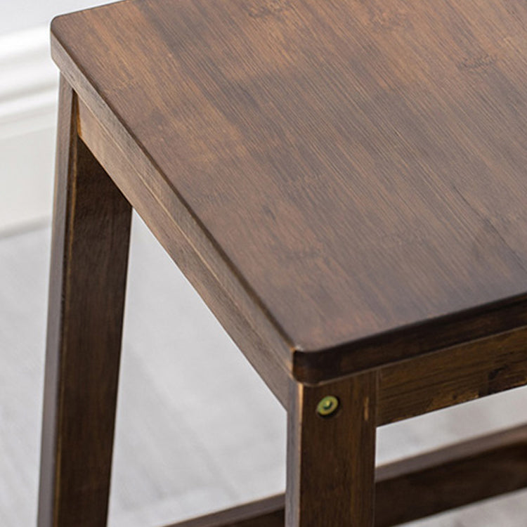 Modern Style Backless Bar-stool Square Counter Bar Stool with Wooden Legs Clearhalo 'Bar Furniture' 'Bar Stools' 'bar_stools' 'furn' 'furn_bar_stools' 'Furniture' 'furniture_bar_stools' 'Kitchen & Dining Furniture' 4758354