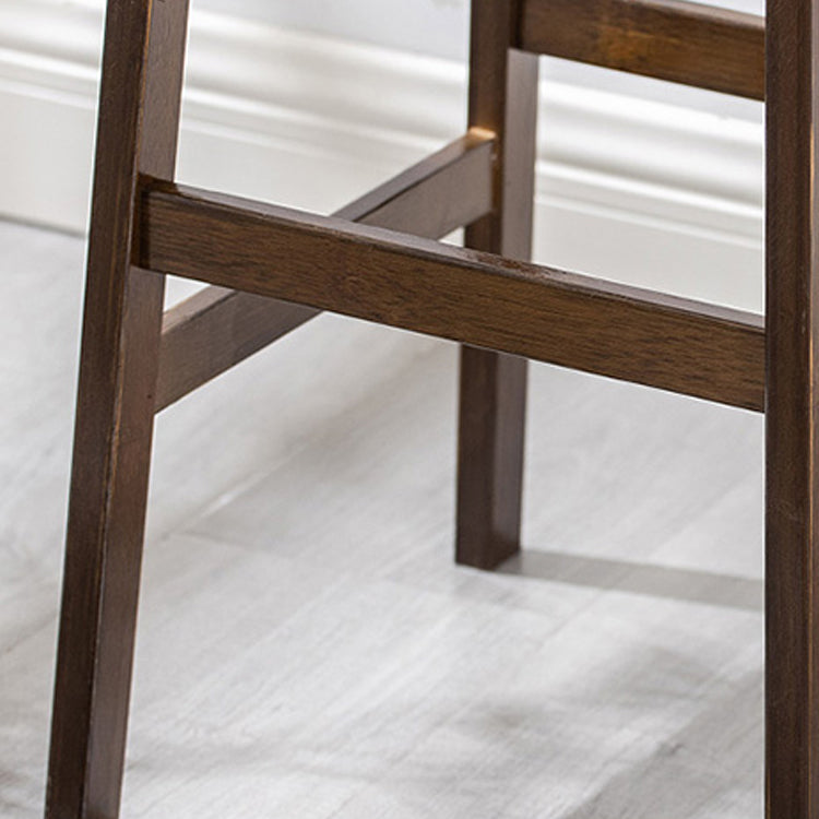 Modern Style Backless Bar-stool Square Counter Bar Stool with Wooden Legs Clearhalo 'Bar Furniture' 'Bar Stools' 'bar_stools' 'furn' 'furn_bar_stools' 'Furniture' 'furniture_bar_stools' 'Kitchen & Dining Furniture' 4758356