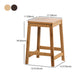 Modern Style Backless Bar-stool Square Counter Bar Stool with Wooden Legs Clearhalo 'Bar Furniture' 'Bar Stools' 'bar_stools' 'furn' 'furn_bar_stools' 'Furniture' 'furniture_bar_stools' 'Kitchen & Dining Furniture' 4758358