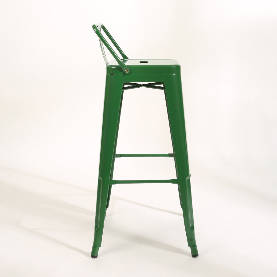 Industrial Square Bar and Counter Stool Metal Stool with 4 Legs Clearhalo 'Bar Furniture' 'Bar Stools' 'bar_stools' 'furn' 'furn_bar_stools' 'Furniture' 'furniture_bar_stools' 'Kitchen & Dining Furniture' 4758495