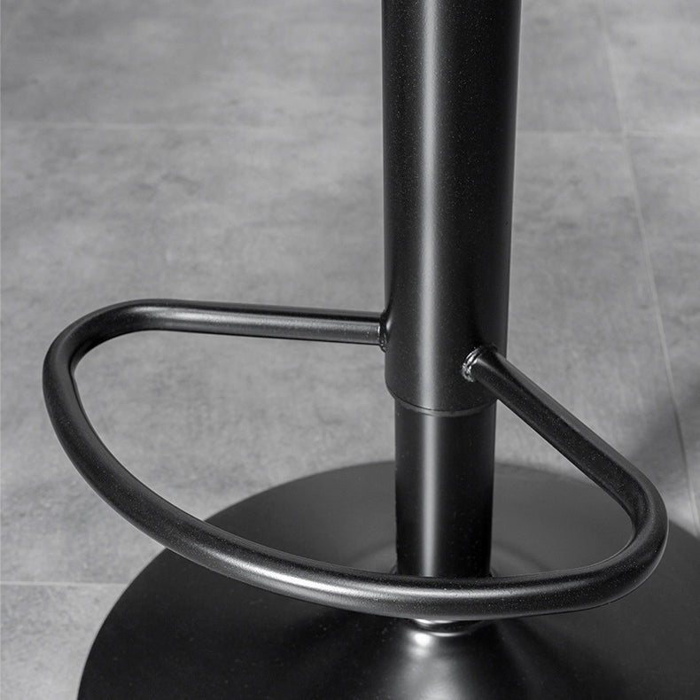 Contemporary Metal Kitchen Dining Room Armless Stool Adjustable Height Barstool Clearhalo 'Bar Furniture' 'Bar Stools' 'bar_stools' 'furn' 'furn_bar_stools' 'Furniture' 'furniture_bar_stools' 'Kitchen & Dining Furniture' 4758570