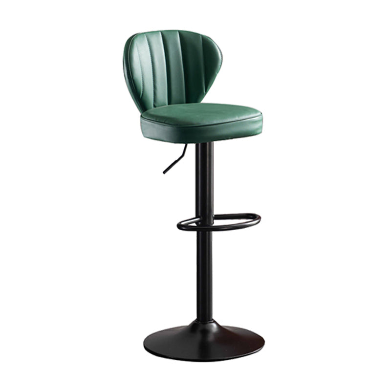 Metal Contemporary Kitchen Dining Room Stool Adjustable Height Armless Barstool Clearhalo 'Bar Furniture' 'Bar Stools' 'bar_stools' 'furn' 'furn_bar_stools' 'Furniture' 'furniture_bar_stools' 'Kitchen & Dining Furniture' 4758611