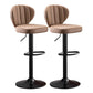 Metal Contemporary Kitchen Dining Room Stool Adjustable Height Armless Barstool Khaki 2 Piece Set Clearhalo 'Bar Furniture' 'Bar Stools' 'bar_stools' 'furn' 'furn_bar_stools' 'Furniture' 'furniture_bar_stools' 'Kitchen & Dining Furniture' 4758623