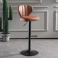 Metal Contemporary Kitchen Dining Room Stool Adjustable Height Armless Barstool Light Brown 1 Piece Clearhalo 'Bar Furniture' 'Bar Stools' 'bar_stools' 'furn' 'furn_bar_stools' 'Furniture' 'furniture_bar_stools' 'Kitchen & Dining Furniture' 4758627