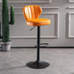 Metal Contemporary Kitchen Dining Room Stool Adjustable Height Armless Barstool Orange 1 Piece Clearhalo 'Bar Furniture' 'Bar Stools' 'bar_stools' 'furn' 'furn_bar_stools' 'Furniture' 'furniture_bar_stools' 'Kitchen & Dining Furniture' 4758636
