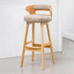 Contemporary Round Bar and Counter Stool Low Back Stool with 4 Legs Clearhalo 'Bar Furniture' 'Bar Stools' 'bar_stools' 'Furniture' 'furniture_bar_stools' 'Kitchen & Dining Furniture' 4758640