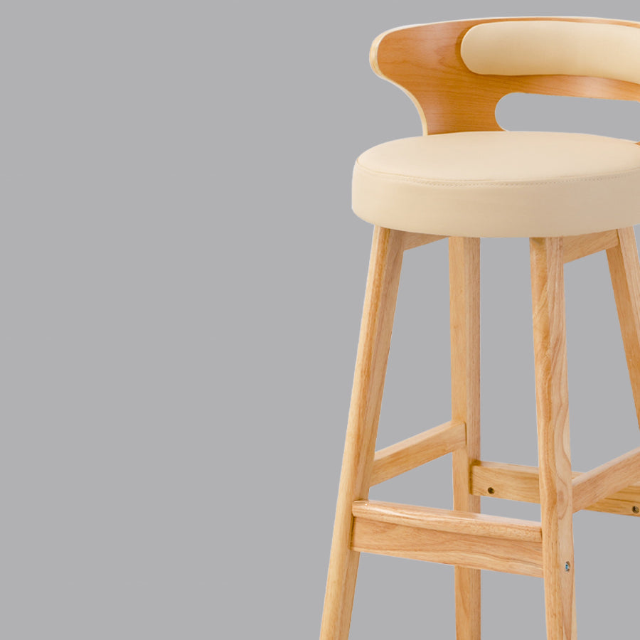 Contemporary Round Bar and Counter Stool Low Back Stool with 4 Legs Clearhalo 'Bar Furniture' 'Bar Stools' 'bar_stools' 'Furniture' 'furniture_bar_stools' 'Kitchen & Dining Furniture' 4758654