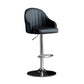 Metal Contemporary Kitchen Dining Room Arm Stool Adjustable Height Barstool Black Silver 1 Piece Clearhalo 'Bar Furniture' 'Bar Stools' 'bar_stools' 'Furniture' 'furniture_bar_stools' 'Kitchen & Dining Furniture' 4758678