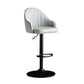 Metal Contemporary Kitchen Dining Room Arm Stool Adjustable Height Barstool Grey Black 1 Piece Clearhalo 'Bar Furniture' 'Bar Stools' 'bar_stools' 'Furniture' 'furniture_bar_stools' 'Kitchen & Dining Furniture' 4758684