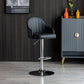 Metal Contemporary Kitchen Dining Room Arm Stool Adjustable Height Barstool Clearhalo 'Bar Furniture' 'Bar Stools' 'bar_stools' 'Furniture' 'furniture_bar_stools' 'Kitchen & Dining Furniture' 4758693