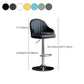 Metal Contemporary Kitchen Dining Room Arm Stool Adjustable Height Barstool Clearhalo 'Bar Furniture' 'Bar Stools' 'bar_stools' 'Furniture' 'furniture_bar_stools' 'Kitchen & Dining Furniture' 4758727