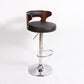 Contemporary Liftable Bar Stool Round Counter Bar Stool with Metal Legs Textured Black 1 Piece Clearhalo 'Bar Furniture' 'Bar Stools' 'bar_stools' 'Furniture' 'furniture_bar_stools' 'Kitchen & Dining Furniture' 4758748
