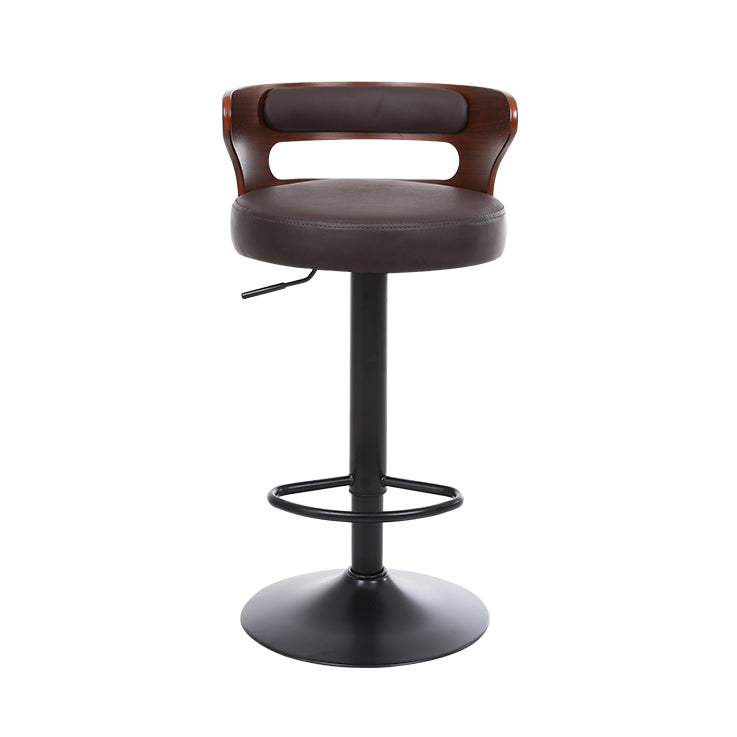 Contemporary Liftable Bar Stool Round Counter Bar Stool with Metal Legs Clearhalo 'Bar Furniture' 'Bar Stools' 'bar_stools' 'Furniture' 'furniture_bar_stools' 'Kitchen & Dining Furniture' 4758749