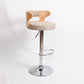 Contemporary Liftable Bar Stool Round Counter Bar Stool with Metal Legs Grey 1 Piece Clearhalo 'Bar Furniture' 'Bar Stools' 'bar_stools' 'Furniture' 'furniture_bar_stools' 'Kitchen & Dining Furniture' 4758753